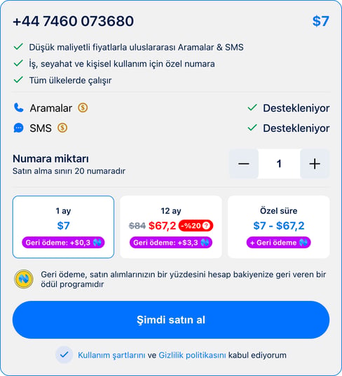 Satın alma penceresi