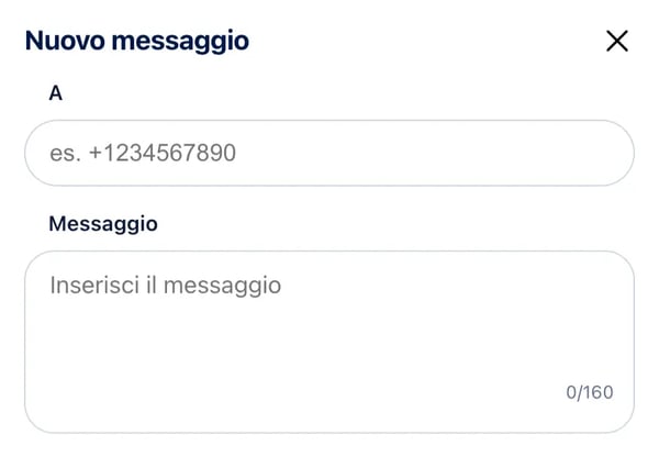 Inviare SMS