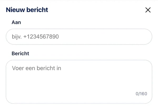 SMS versturen