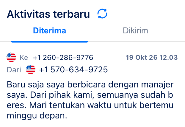 Menerima SMS